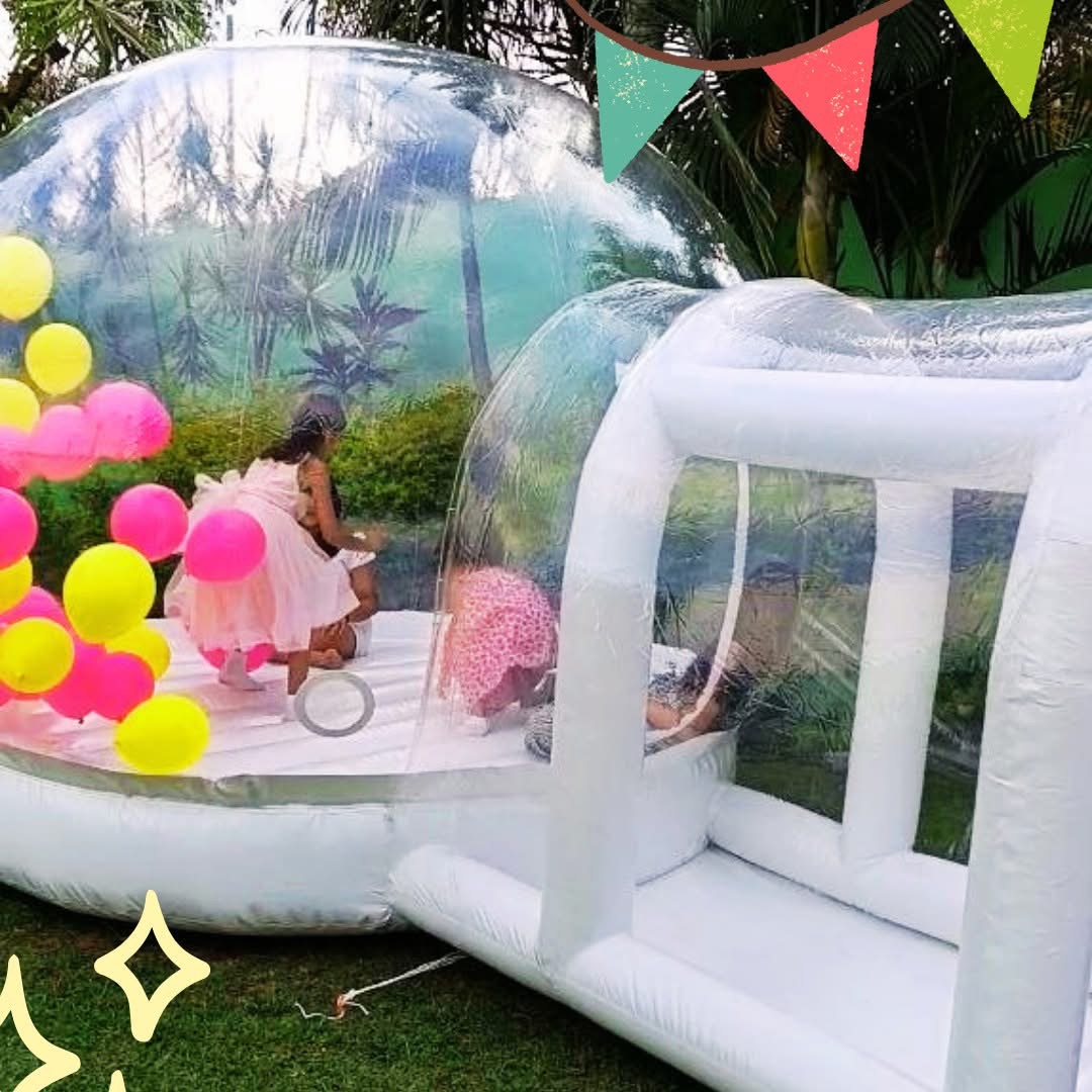 Experiencia de Burbuja Mágica en una celebración infantil
