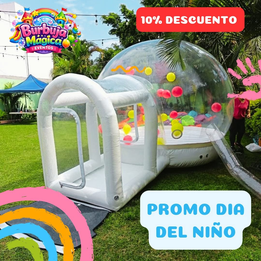 Burbuja Mágica en jardín
